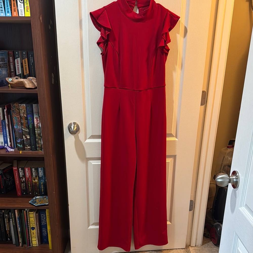 Elegant Red Jumpsuit